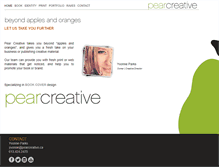 Tablet Screenshot of pearcreative.ca